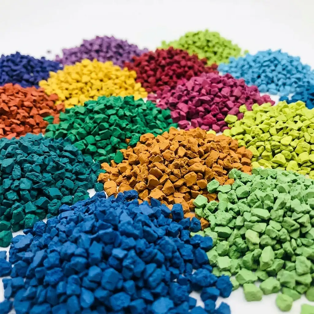 Окрашенная резиновая крошка