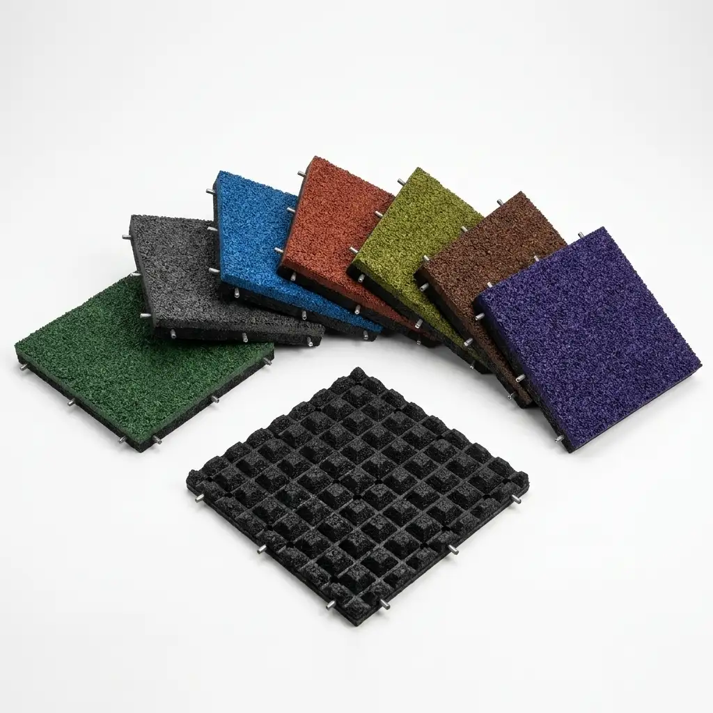 Плитка из резиновой и epdm крошки